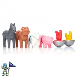 SMARTMAX | JUEGO DE CONSTRUCIÓN MAGNÉTICO | ANIMALES DE LA GRANJA