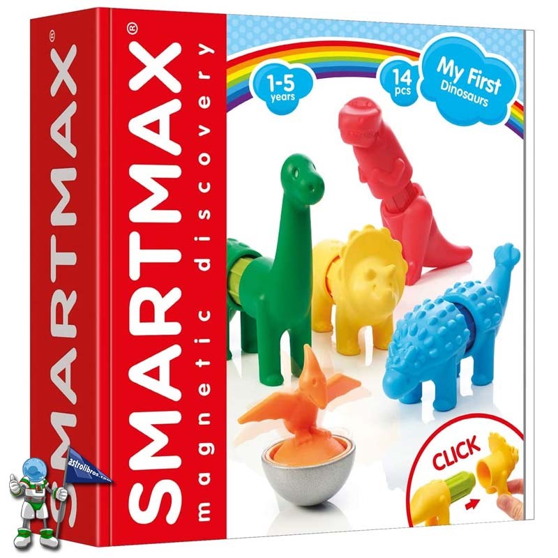 SMARTMAX , JUEGO DE CONSTRUCCIÓN MAGNÉTICO , DINOSAURIOS