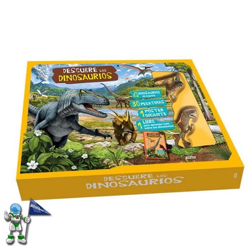 DESCUBRE LOS DINOSAURIOS , MI COFRE PARA DESCUBRIR CON FIGURAS