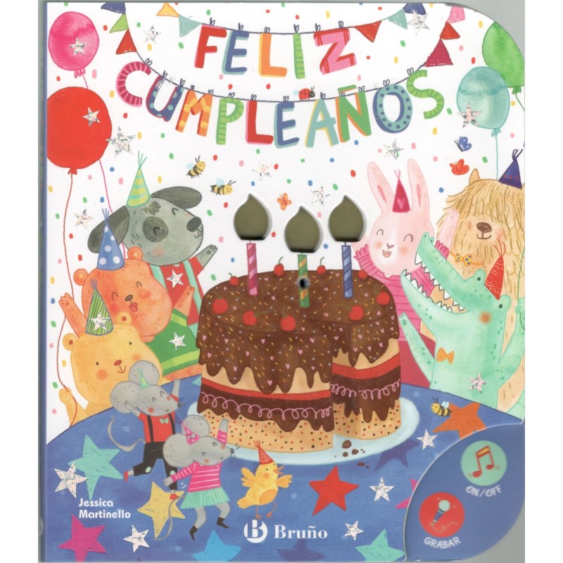 FELIZ CUMPLEAÑOS, LIBRO CON LUZ Y SONIDO