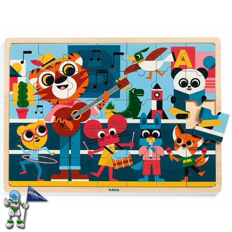 PUZZLE DJECO 35 PIEZAS, MÚSICA