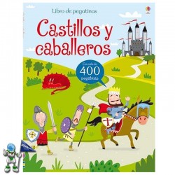 CASTILLOS Y CABALLEROS, LIBRO DE PEGATINAS USBORNE