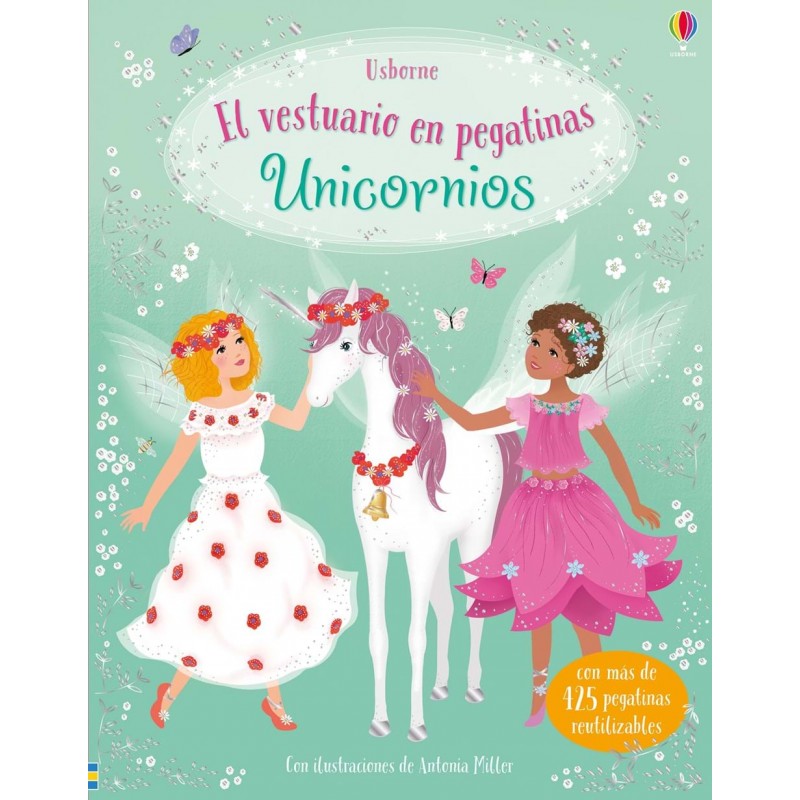 UNICORNIOS, EL VESTUARIO EN PEGATINAS USBORNE