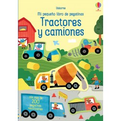 TRACTORES Y CAMIONES, MI PEQUEÑO LIBRO DE PEGATINAS USBORNE