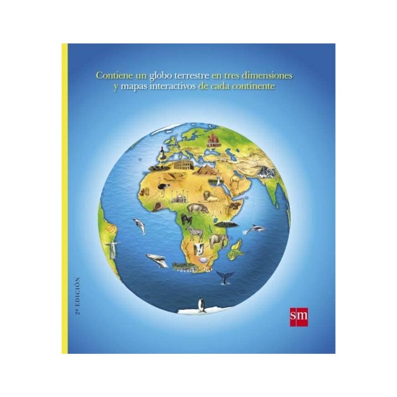 ATLAS DEL MUNDO, CONTIENE GLOBO TERRESTRE