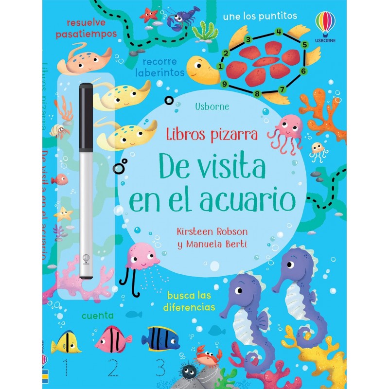 DE VISITA EN EL ACUARIO, LIBROS PIZARRA USBORNE