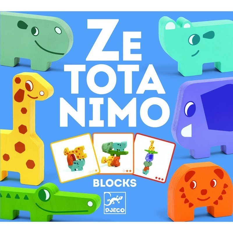 ZE TOTANIMO, BLOQUES ANIMALES CONSTRUCCIÓN DJECO