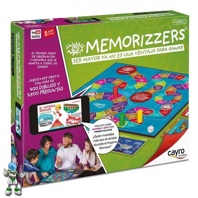 MEMORIZZERS, JUEGO DE MESA EDUCATIVO FAMILIAR