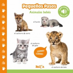 ANIMALES BEBÉS, PEQUEÑOS PASOS LIBRO SONORO