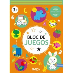 BLOC DE JUEGOS +3 NARANJA