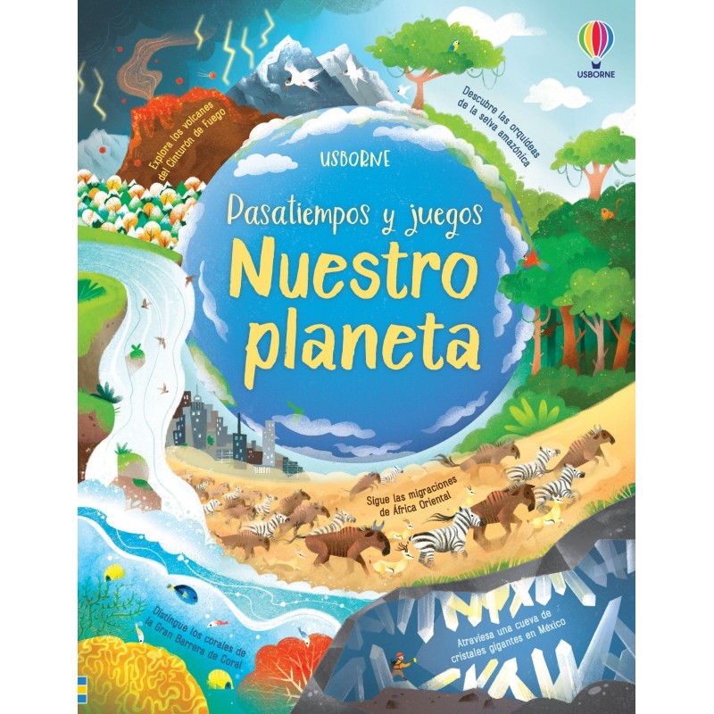 PASATIEMPOS Y JUEGOS USBORNE, NUESTRO PLANETA