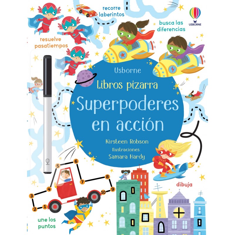 SUPERPODERES EN ACCIÓN, LIBROS PIZARRA USBORNE