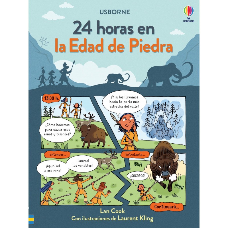 24 HORAS EN LA EDAD DE PIEDRA, CÓMIC USBORNE