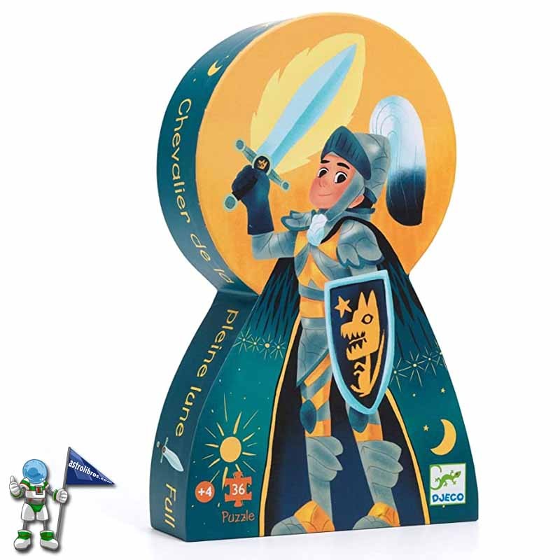 PUZZLE SILUETA DJECO 36 PIEZAS | CABALLERO DE LA LUNA LLENA PUZZLE SILUETA DJECO 36 PIEZAS | CABALLERO DE LA LUNA LLENA