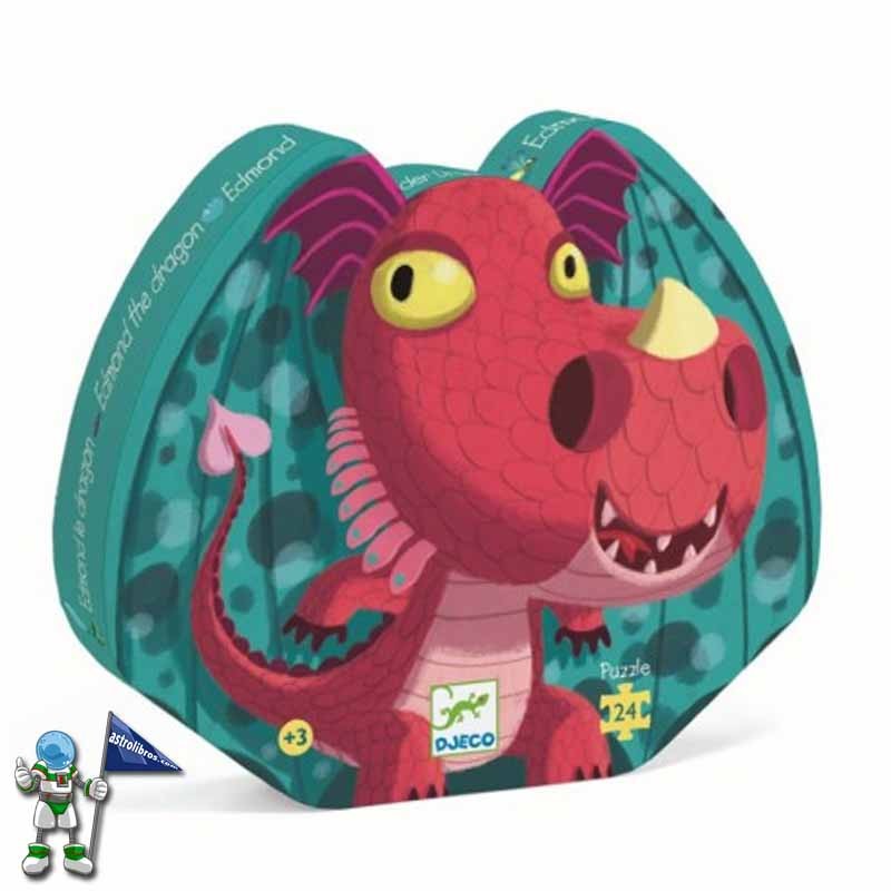 PUZZLE SILUETA DJECO 24 PIEZAS | EDMON EL DRAGÓN PUZZLE SILUETA DJECO 24 PIEZAS | EDMON EL DRAGÓN