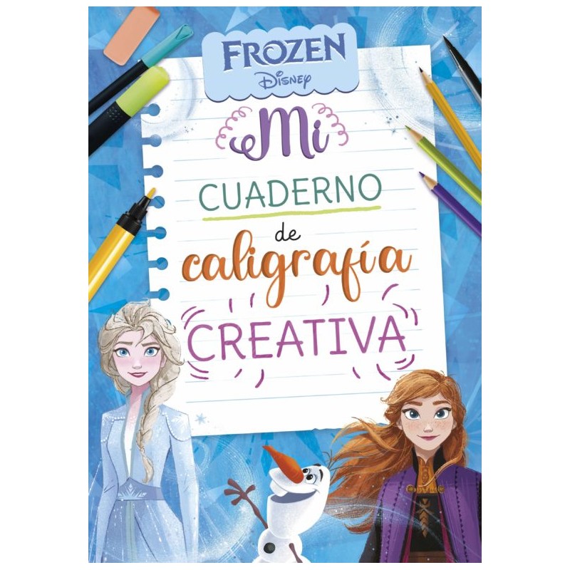 MI CUADERNO DE CALIGRAFÍA CREATIVA CON FROZEN