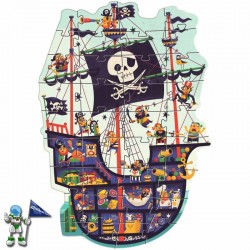 PUZZLE GIGANTE 36 PIEZAS EL BARCO PIRATA, DJECO