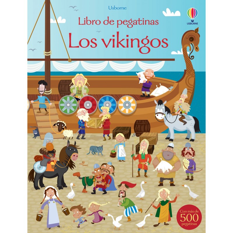 LOS VIKINGOS, LIBRO DE PEGATINAS USBORNE