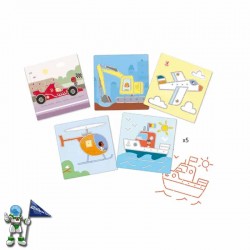 PLANTILLAS , PATRONES ESTARCIDOS TRANSPORTES , MANUALIDADES DJECO