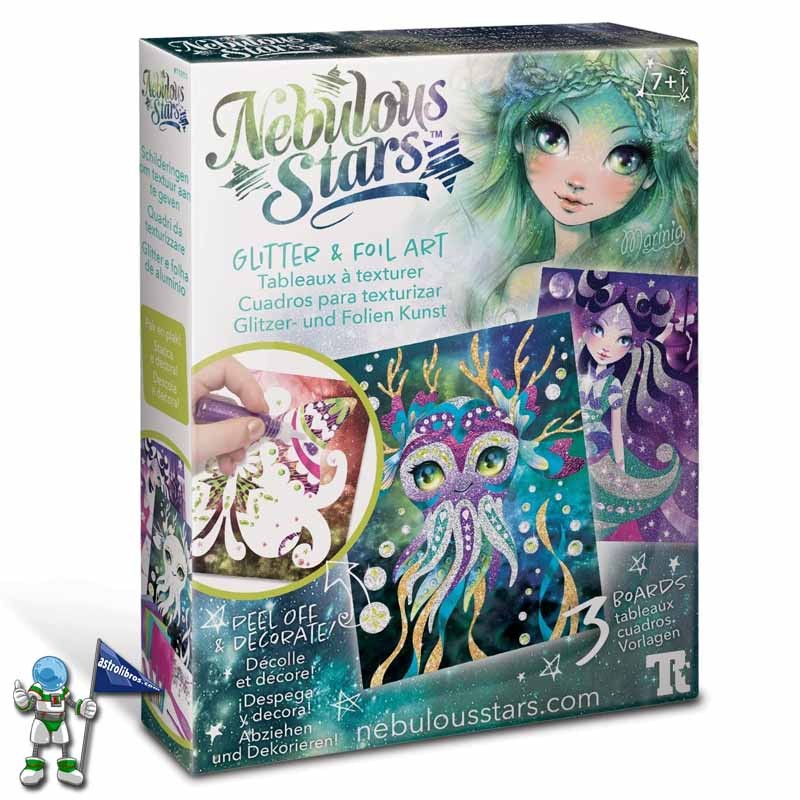 SET DE DIBUJO CON PURPURINA NEBULOUS STARS