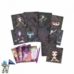 KOADERNO KREATIBOA SKRATCH TEKNIKA, NEBULOUS STARS