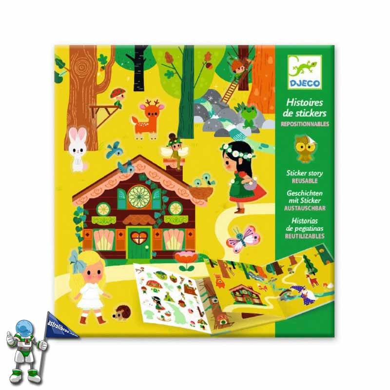 HISTORIAS DE PEGATINAS REUTILIZABLES EL BOSQUE MÁGICO | MANUALIDADES DJECO HISTORIAS DE PEGATINAS REUTILIZABLES EL BOSQUE MÁGICO | MANUALIDADES DJECO