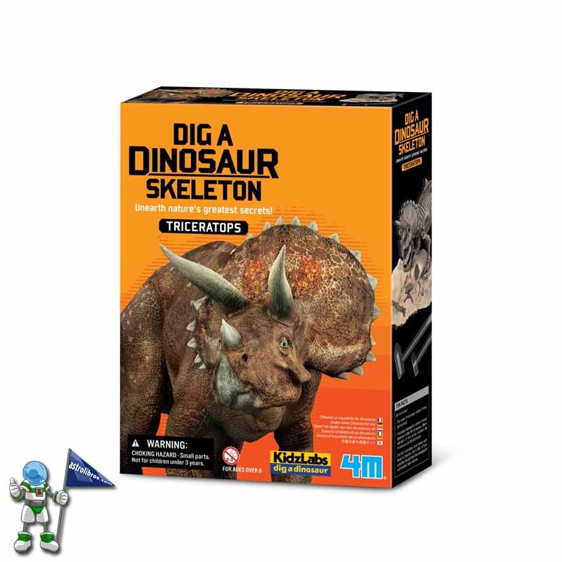 KIT GEOLÓGICO TRICERATOPS, MANUALIDADES KIDZLABS