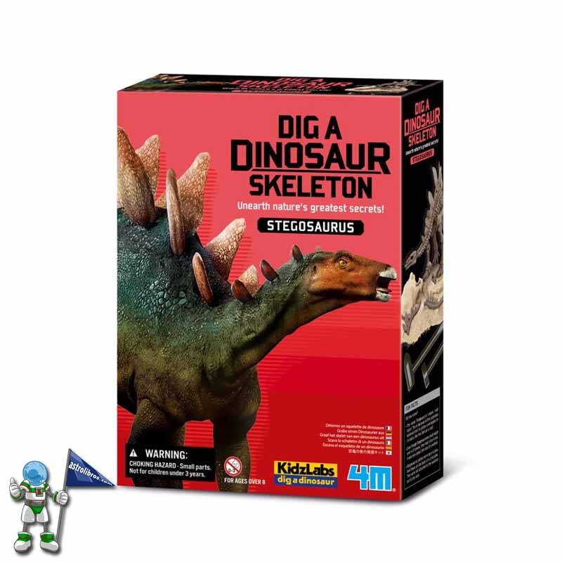 KIT GEOLÓGICO STEGOSAURUS, MANUALIDADES KIDZLABS