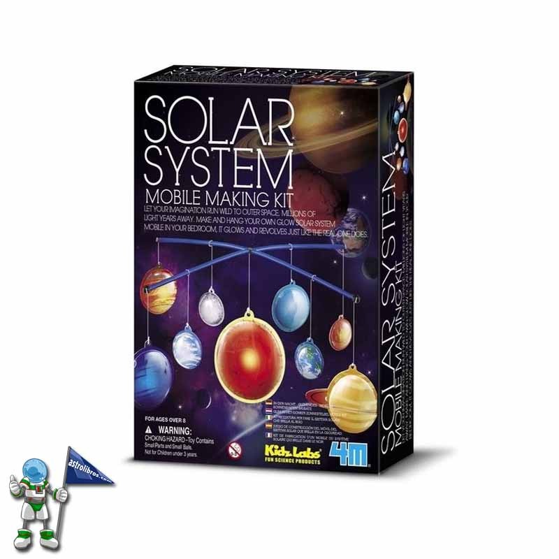 MÓVIL DEL SISTEMA SOLAR BRILLANTE, MANUALIDADES KIDZLABS 4M