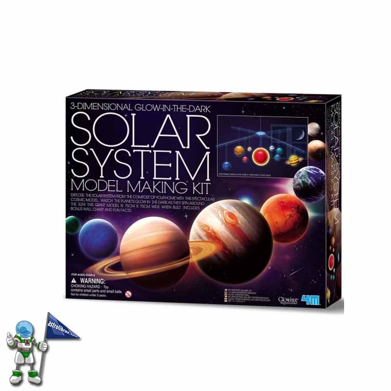 SISTEMA SOLAR MÓVIL PARA MONTAR BRILLA EN LA OSCURIDAD, GLOW IN THE DARK 4M SISTEMA SOLAR MÓVIL PARA MONTAR BRILLA EN LA OSCURIDAD, GLOW IN THE DARK 4M
