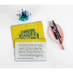 CUADERNO DE LETTERING, PRACTICA CALIGRAFÍA CREATIVA PASO A PASO