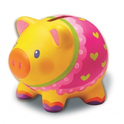 TALLER PINTA TU HUCHA DE CERDITO, MANUALIDADES 4M