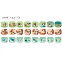 DISCOS PARA LINTERNA PROYECTOR DE HISTORIAS MOULIN ROTY, EN LA JUNGLA