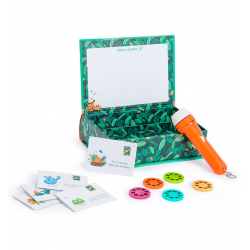 LINTERNA PROYECTOR DE HISTORIAS MOULIN ROTY, 5 HISTORIAS EN LA SELVA