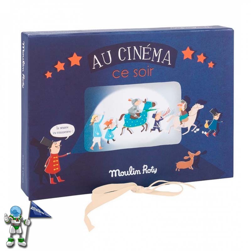 CAJA DEL CINE LINTERNA PROYECTOR DE HISTORIAS MOULIN ROTY, CUENTOS DE CINE