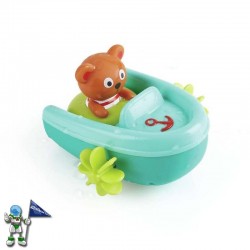 LANCHA CON OSITO PARA BAÑERA, LOVE PLAY LEARN, HAPE