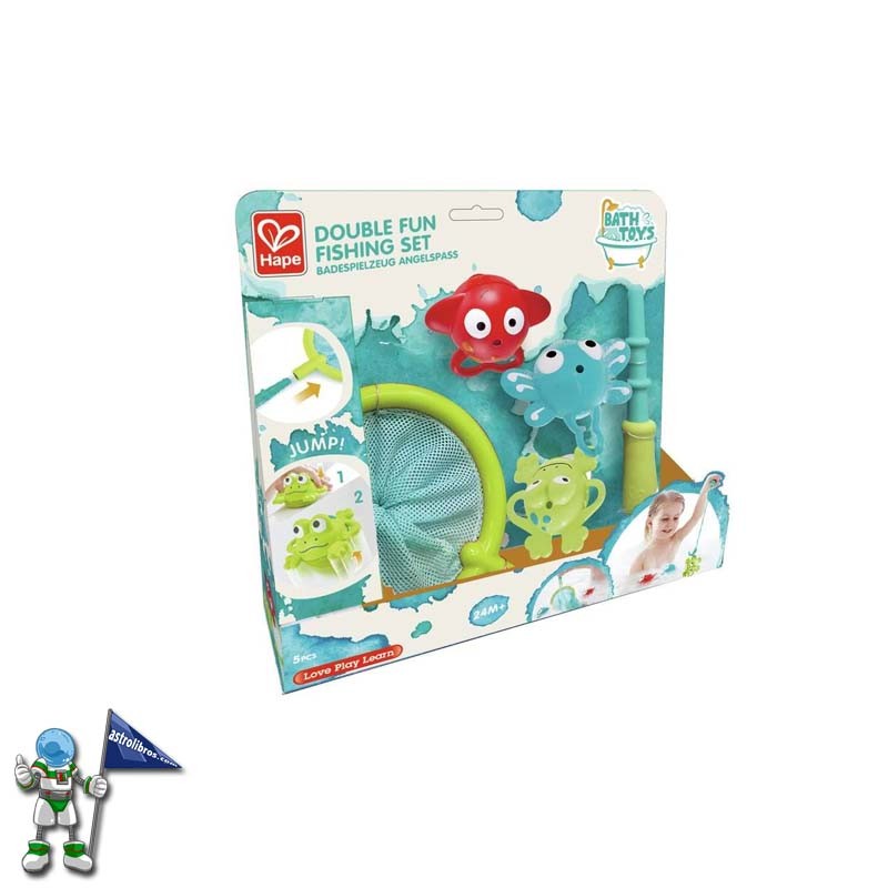 JUEGO DE PESCA RED Y CAÑA, LOVE PLAY LEARN HAPE