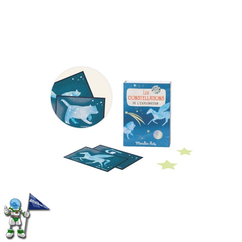 CONSTELACIONES FOSFORESCENTES EL EXPLORADOR MOULIN ROTY, BRILLAN EN LA OSCURIDAD