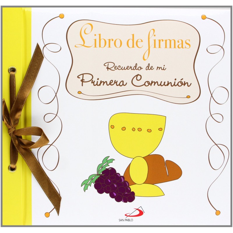 LIBRO DE FIRMAS PRIMERA COMUNIÓN