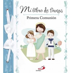 MI LIBRO DE FIRMAS PRIMERA COMUNIÓN AZUL