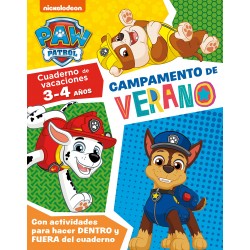 CAMPAMENTO DE VERANO CON LA PATRULLA CANINA, CUADERNO DE VACACIONES 3-4 AÑOS
