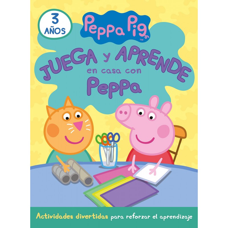 JUEGA Y APRENDE EN CASA CON PEPPA 3 AÑOS, TU CUADERNO DE VACACIONES