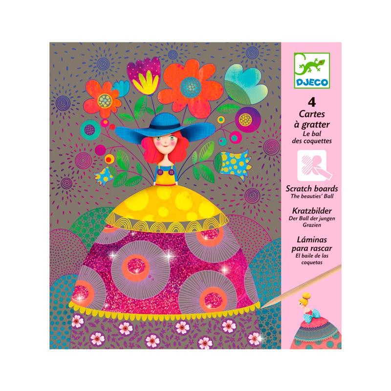 LÁMINAS PARA RASCAR EL BAILE DE LAS COQUETAS | MANUALIDADES DJECO LÁMINAS PARA RASCAR EL BAILE DE LAS COQUETAS | MANUALIDADES DJECO