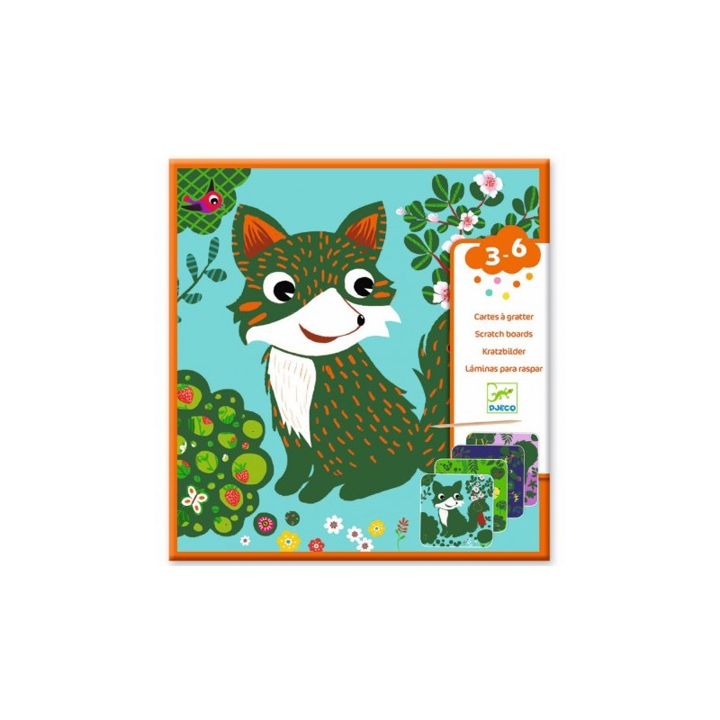 LÁMINAS PARA RASCAR ANIMALES PEQUUEÑOS | MANUALIDADES DJECO LÁMINAS PARA RASCAR ANIMALES PEQUUEÑOS | MANUALIDADES DJECO