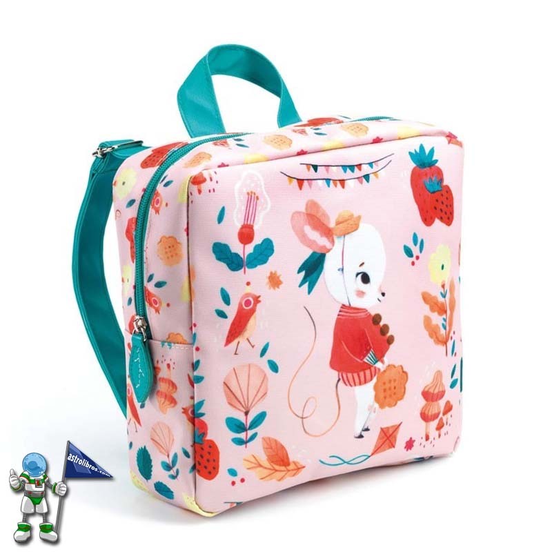 MOCHILA PREESCOLAR RATÓN ROSA, DJECO