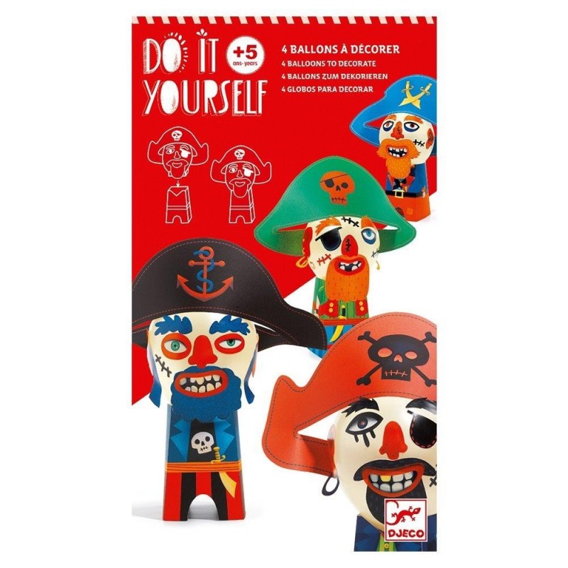 KIT DE GLOBOS PARA DECORAR PIRATAS DJECO KIT DE GLOBOS PARA DECORAR PIRATAS DJECO