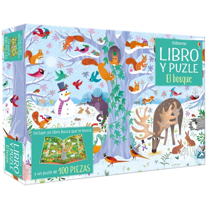 EL BOSQUE, LIBRO Y PUZZLE USBORNE