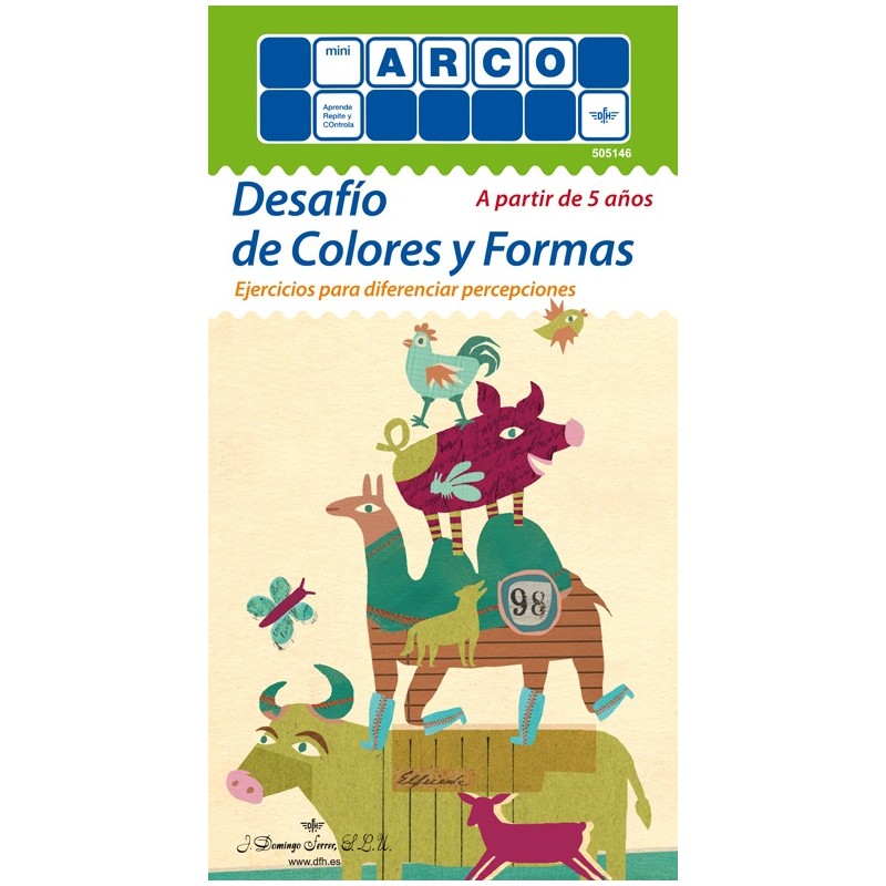 CUADERNO MINI ARCO, DESAFÍO DE COLORES Y FORMAS CUADERNO MINI ARCO, DESAFÍO DE COLORES Y FORMAS