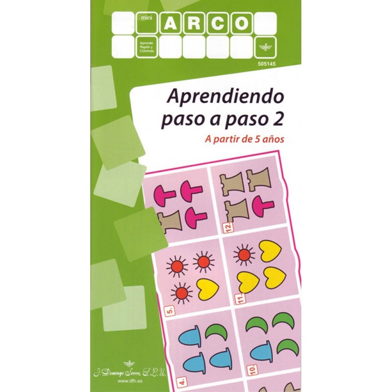 CUADERNO MINI ARCO, 505145, APRENDIENDO PASO A PASO 2