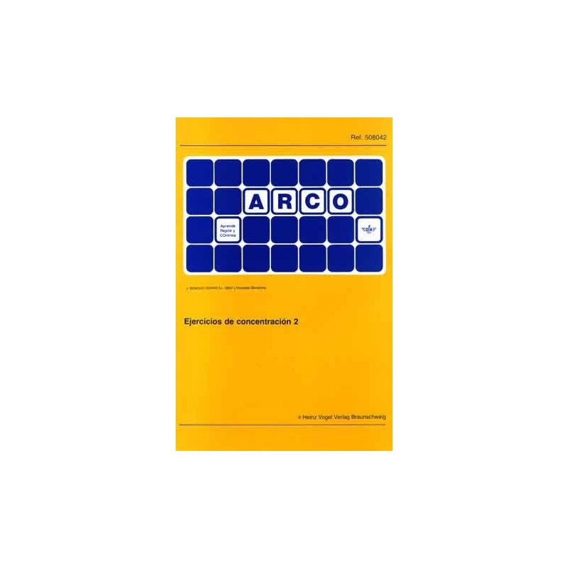 CUADERNO ARCO, 508042, EJERCICIOS DE CONCENTRACIÓN 2